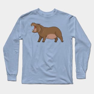 Hangry hungry hippo Long Sleeve T-Shirt